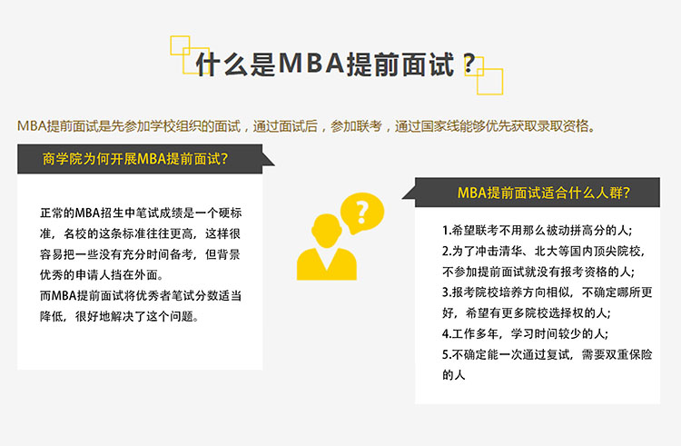 MBA提前面试